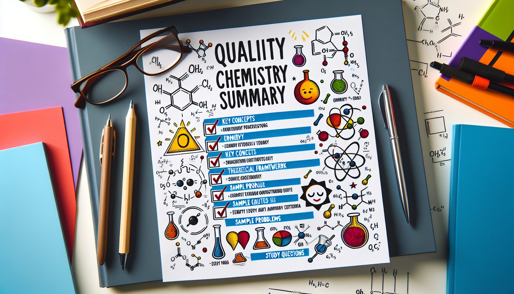 Чек-лист качественного конспекта по химии