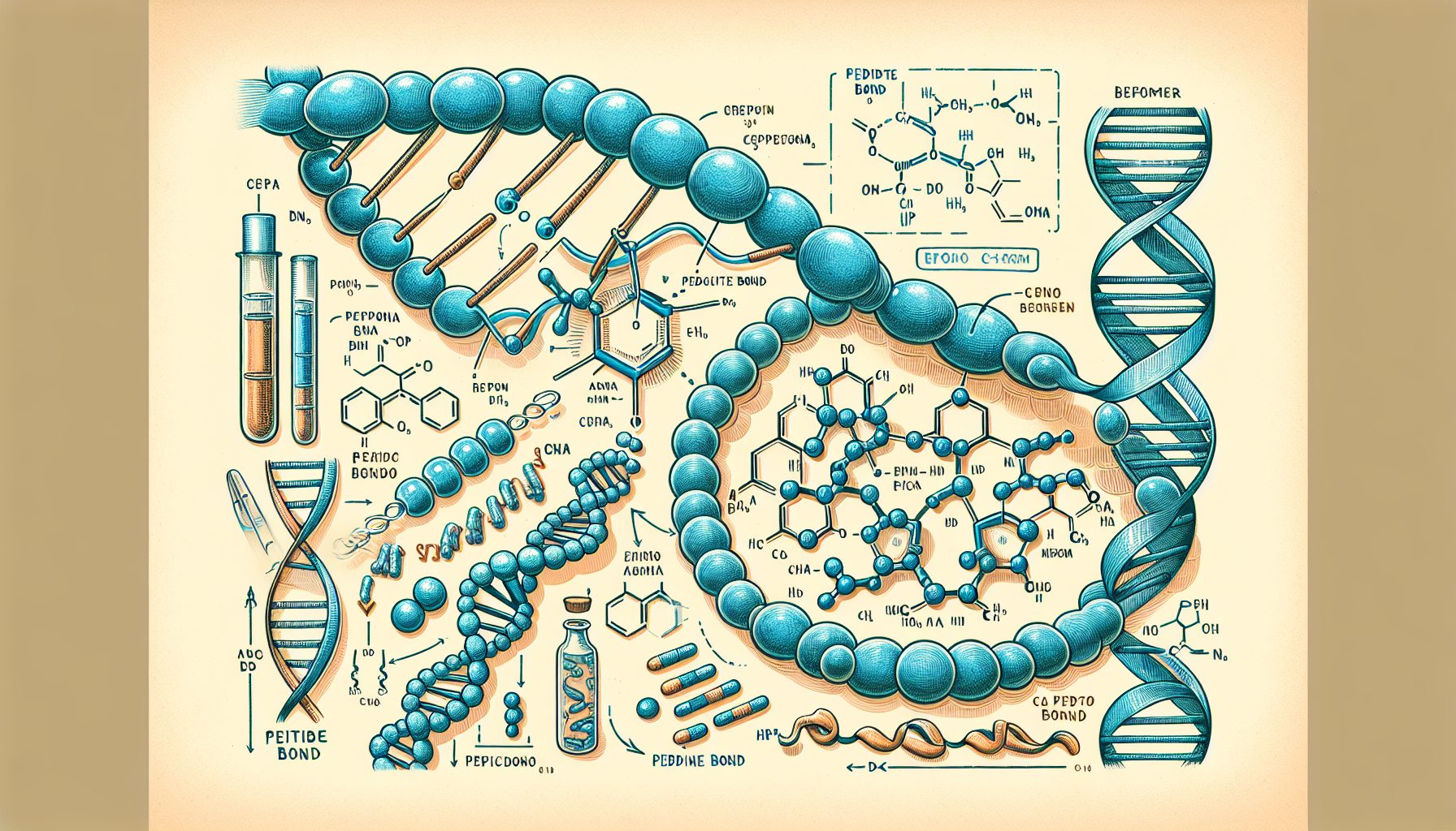 Откуда вообще берется пептидная связь