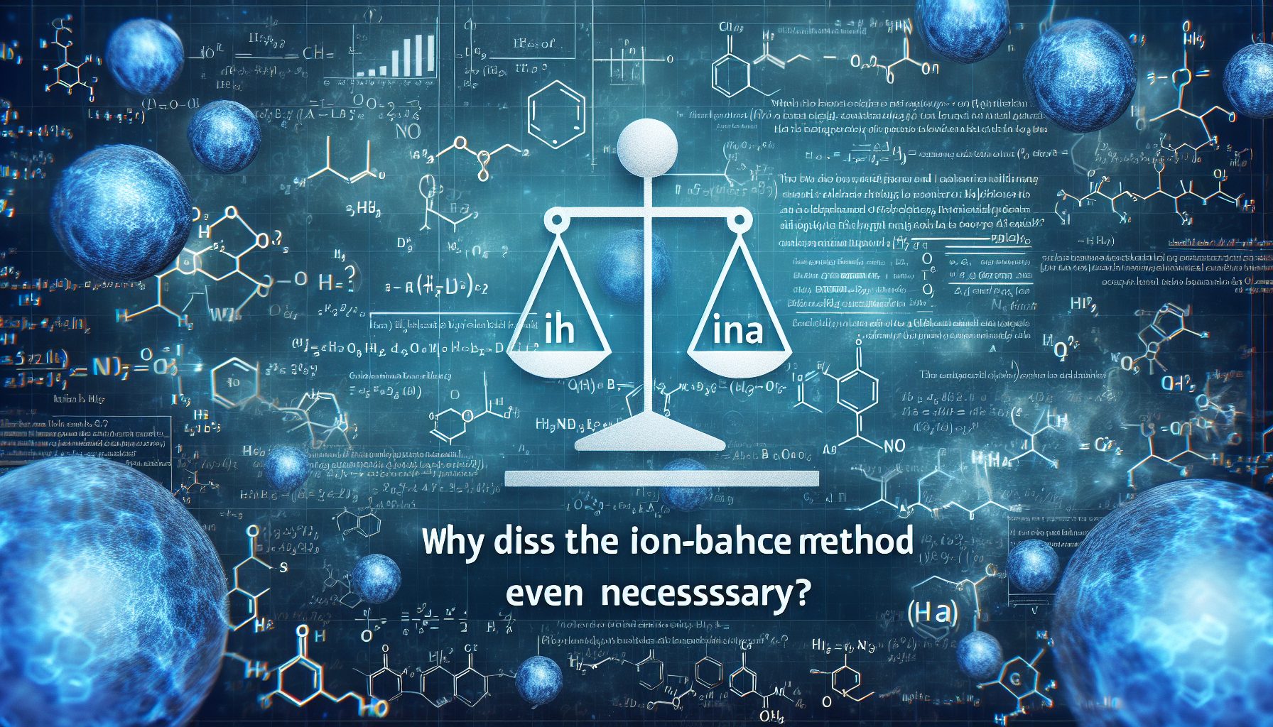 Зачем вообще нужен метод ионного баланса