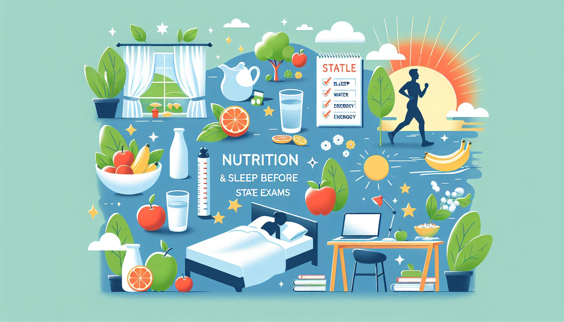 Питание, сон и энергия перед ЕГЭ